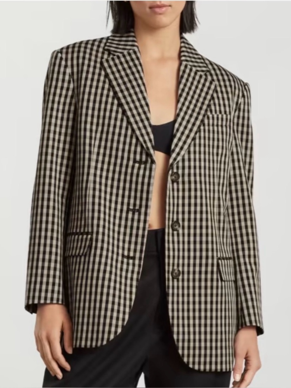 EVERLANE THE 80S BLAZER women’s size 12
Black cream